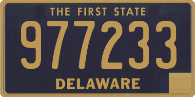 DE license plate 977233