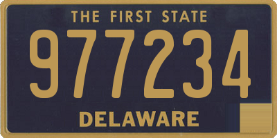 DE license plate 977234