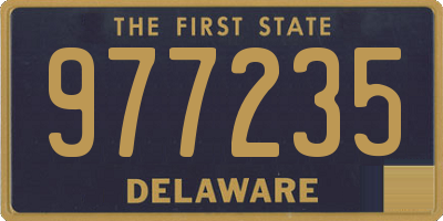 DE license plate 977235