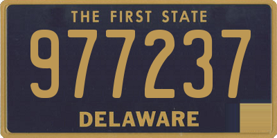 DE license plate 977237