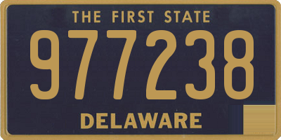 DE license plate 977238