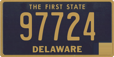 DE license plate 97724