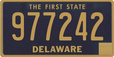 DE license plate 977242