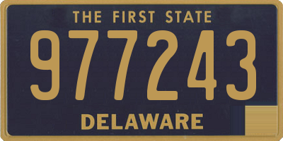 DE license plate 977243