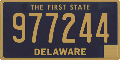 DE license plate 977244