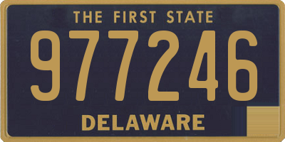 DE license plate 977246