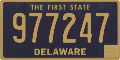 DE license plate 977247