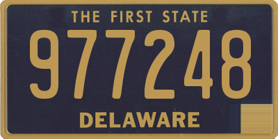 DE license plate 977248