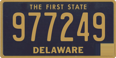 DE license plate 977249