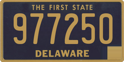 DE license plate 977250