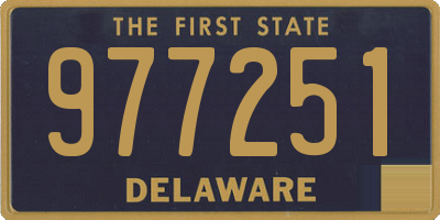 DE license plate 977251