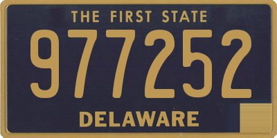 DE license plate 977252