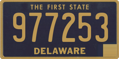 DE license plate 977253