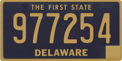 DE license plate 977254