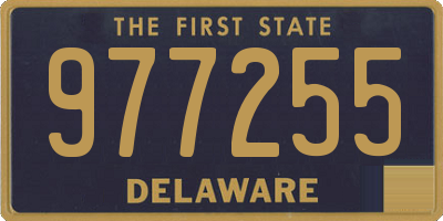 DE license plate 977255