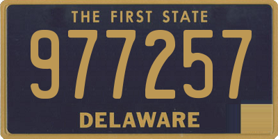 DE license plate 977257