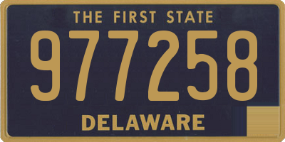 DE license plate 977258