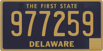 DE license plate 977259