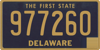 DE license plate 977260