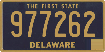 DE license plate 977262