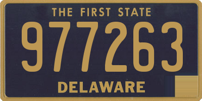 DE license plate 977263