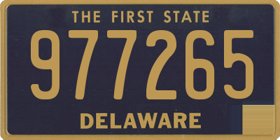 DE license plate 977265