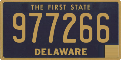 DE license plate 977266