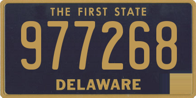 DE license plate 977268