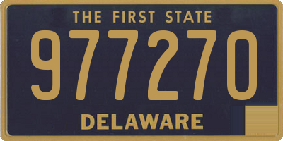 DE license plate 977270