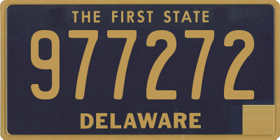 DE license plate 977272