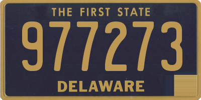 DE license plate 977273