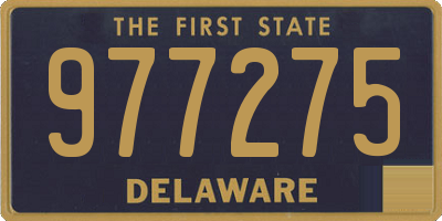 DE license plate 977275