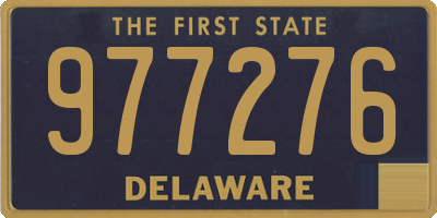 DE license plate 977276