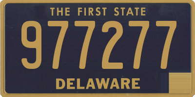 DE license plate 977277