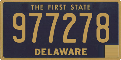 DE license plate 977278