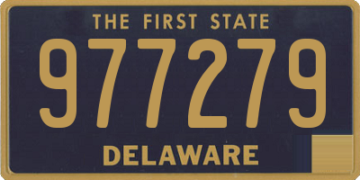 DE license plate 977279