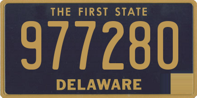 DE license plate 977280