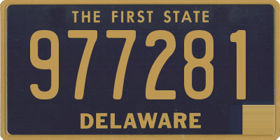 DE license plate 977281