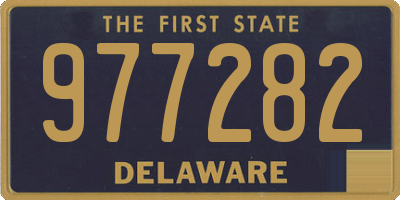 DE license plate 977282