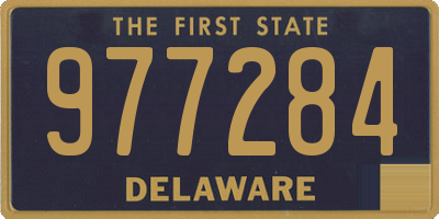 DE license plate 977284