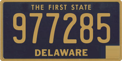 DE license plate 977285