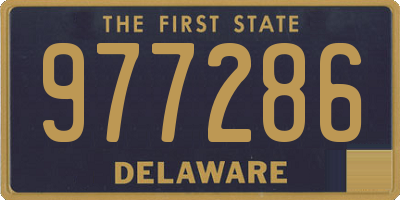 DE license plate 977286