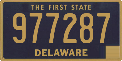 DE license plate 977287