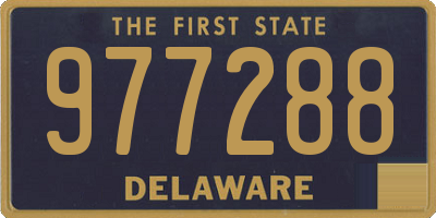 DE license plate 977288