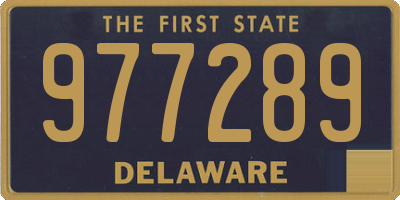 DE license plate 977289