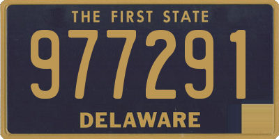 DE license plate 977291