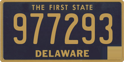 DE license plate 977293