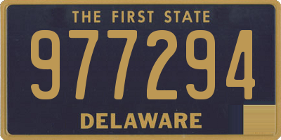 DE license plate 977294