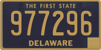 DE license plate 977296
