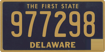 DE license plate 977298